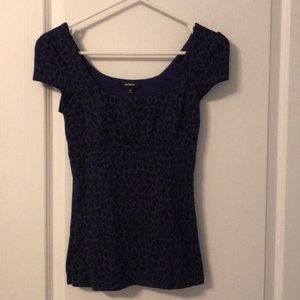 Express size XS purple leopard top